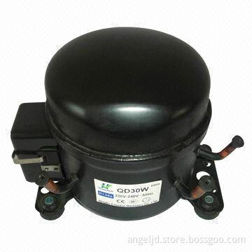 Stainless steel compressor used for water dispenser cooling, with 220-240/50-60 V/Hz
